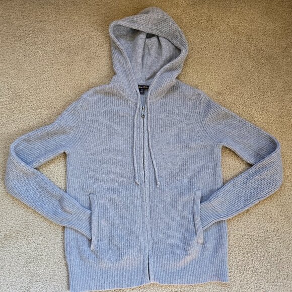Brooks Brothers Sweaters - NWOT Brooks Brothers Wool Cashmere Hoodie Cardigan Grey Size XS